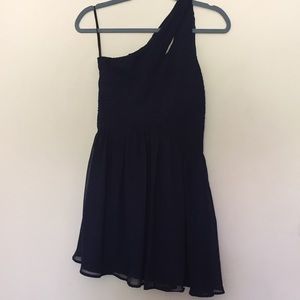 Dillard’s Short One Shoulder w/ Slit Formal Dress